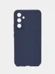 Синий чехол для Samsung Galaxy A54 силиконовый ROSCO матовый тонкий с бортиком- защитой камер