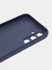 Синий чехол для Samsung Galaxy A54 силиконовый ROSCO матовый тонкий с бортиком- защитой камер