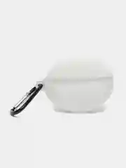 Белый чехол на Huawei FreeBuds 5i для беспроводных наушников КАРТОФАН силиконовый, матовый, тонкий