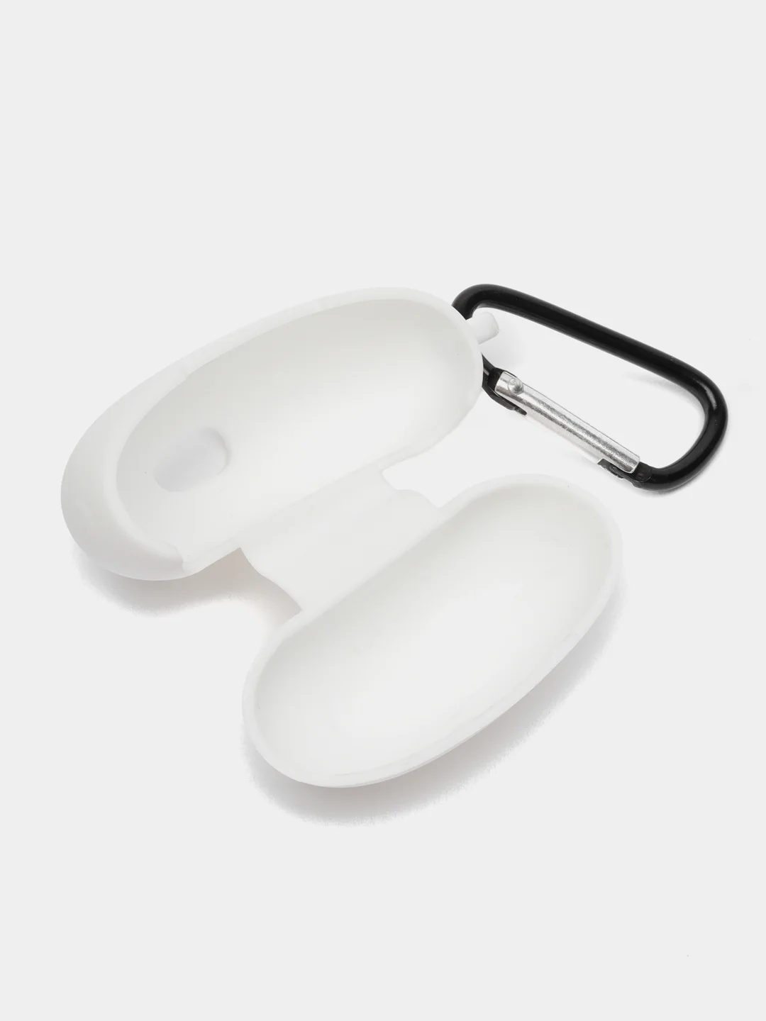 Белый чехол на Huawei FreeBuds 5i для беспроводных наушников КАРТОФАН силиконовый, матовый, тонкий