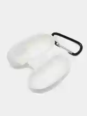 Белый чехол на Huawei FreeBuds 5i для беспроводных наушников КАРТОФАН силиконовый, матовый, тонкий