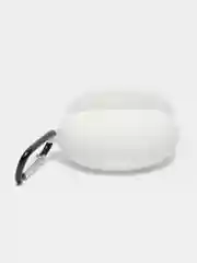 Белый чехол на Huawei FreeBuds 5i для беспроводных наушников КАРТОФАН силиконовый, матовый, тонкий