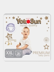 Подгузники-Трусики YokoSun Premium XXL (15-23 кг) 28 шт