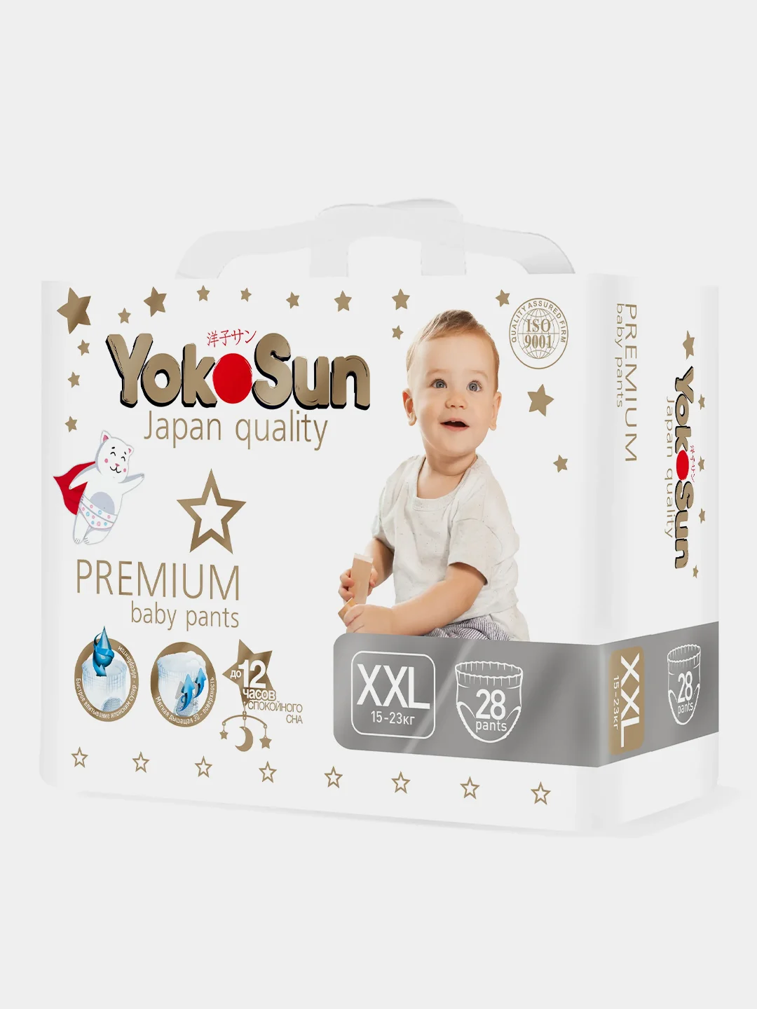 Подгузники-Трусики YokoSun Premium XXL (15-23 кг) 28 шт