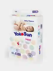 Подгузники YokoSun на липучках, размер М (5-10 кг), 62 шт.
