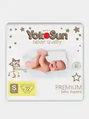 Подгузники YokoSun Premium, S, 3-6 кг, 72 штуки