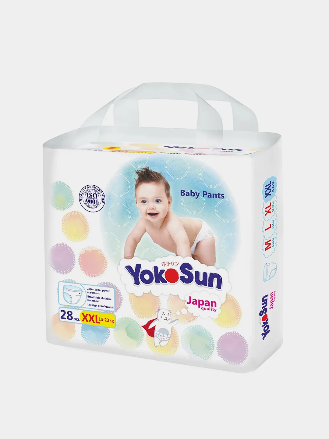 Подгузники-Трусики YokoSun XXL, 15-23 кг, 28 штук