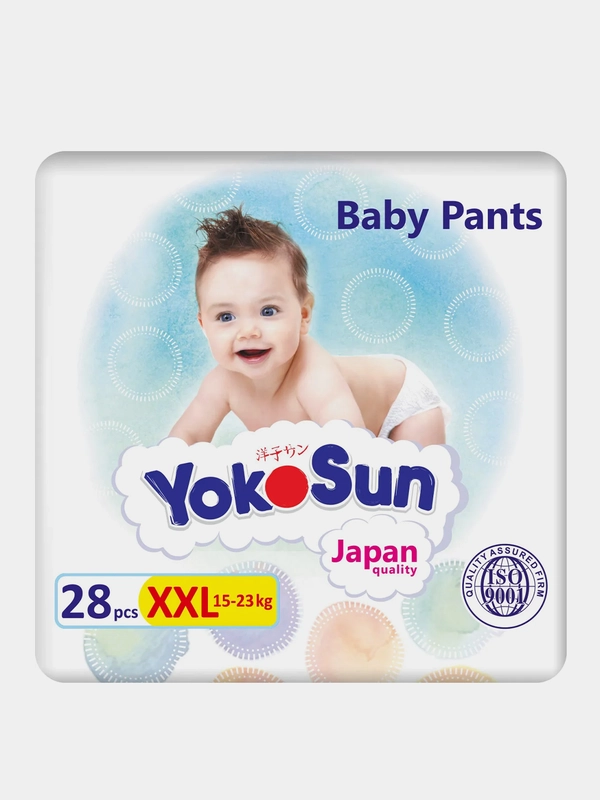 Подгузники-Трусики YokoSun XXL, 15-23 кг, 28 штук