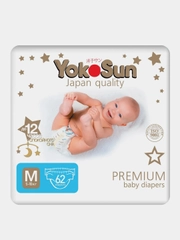 Подгузники YokoSun Premium M, 5-10 кг, 62 штуки
