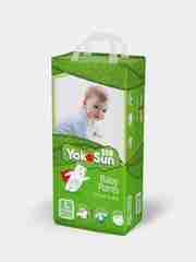 Детские подгузники-трусики YokoSun Eco, размер L, 9-14 кг, 44 штуки