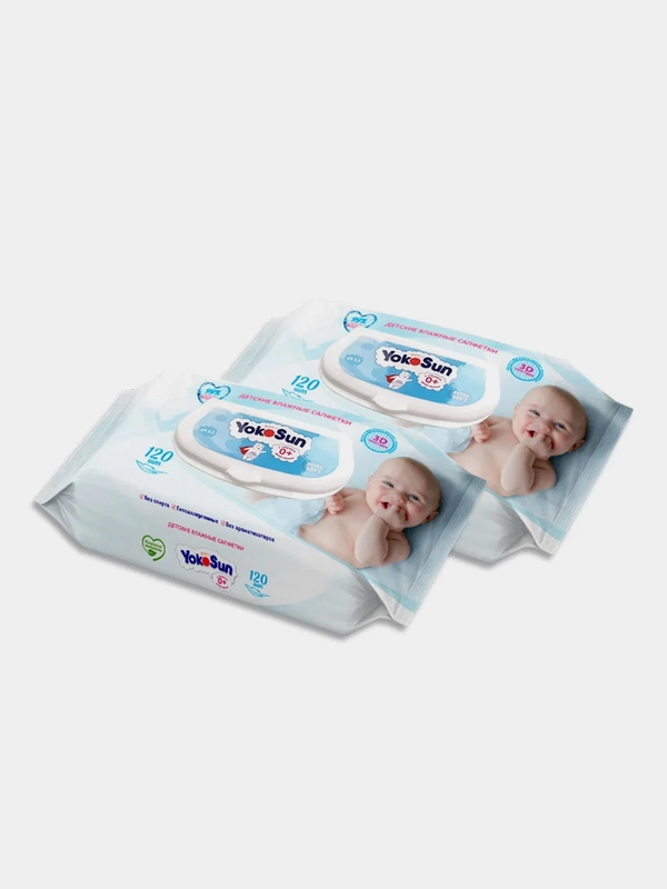 Детские влажные салфетки Megabox YokoSun, 240 штук
