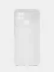 Белый силиконовый чехол на Xiaomi Poco C40 ( Сяоми Поко С40 ) прозрачный , защита камеры