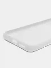 Белый силиконовый чехол на Xiaomi Poco C40 ( Сяоми Поко С40 ) прозрачный , защита камеры