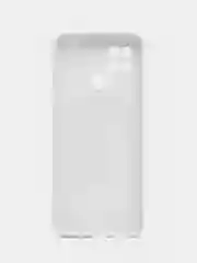 Белый силиконовый чехол на Xiaomi Poco C40 ( Сяоми Поко С40 ) прозрачный , защита камеры