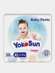 Подгузники-трусики YokoSun, размер XL, 12-20 кг, 38 штук