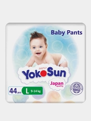 Подгузники-трусики YokoSun, размер L, 9-14 кг, 44 штуки