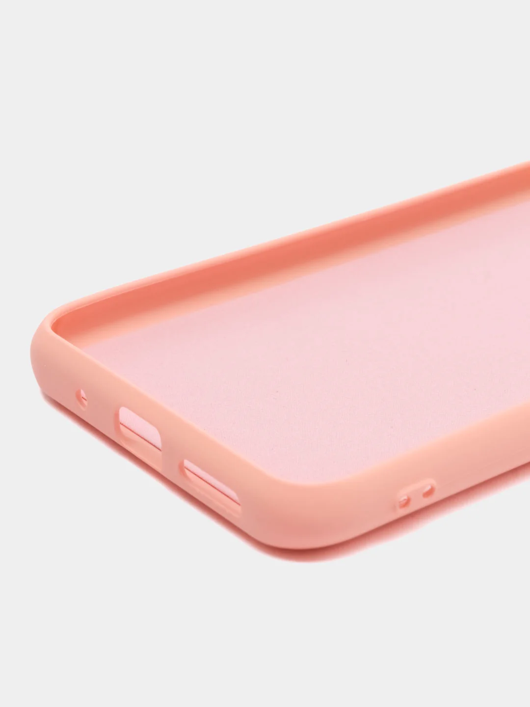 Пудровый силиконовый чехол на Xiaomi Poco C40 ( Сяоми Поко С40 ) прозрачный , защита камеры