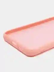 Пудровый силиконовый чехол на Xiaomi Poco C40 ( Сяоми Поко С40 ) прозрачный , защита камеры