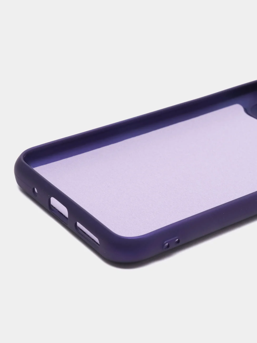 Пурпурный силиконовый чехол на Xiaomi Poco C40 ( Сяоми Поко С40 ) прозрачный , защита камеры