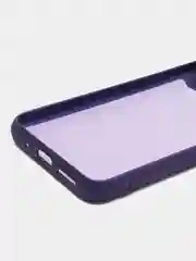 Пурпурный силиконовый чехол на Xiaomi Poco C40 ( Сяоми Поко С40 ) прозрачный , защита камеры