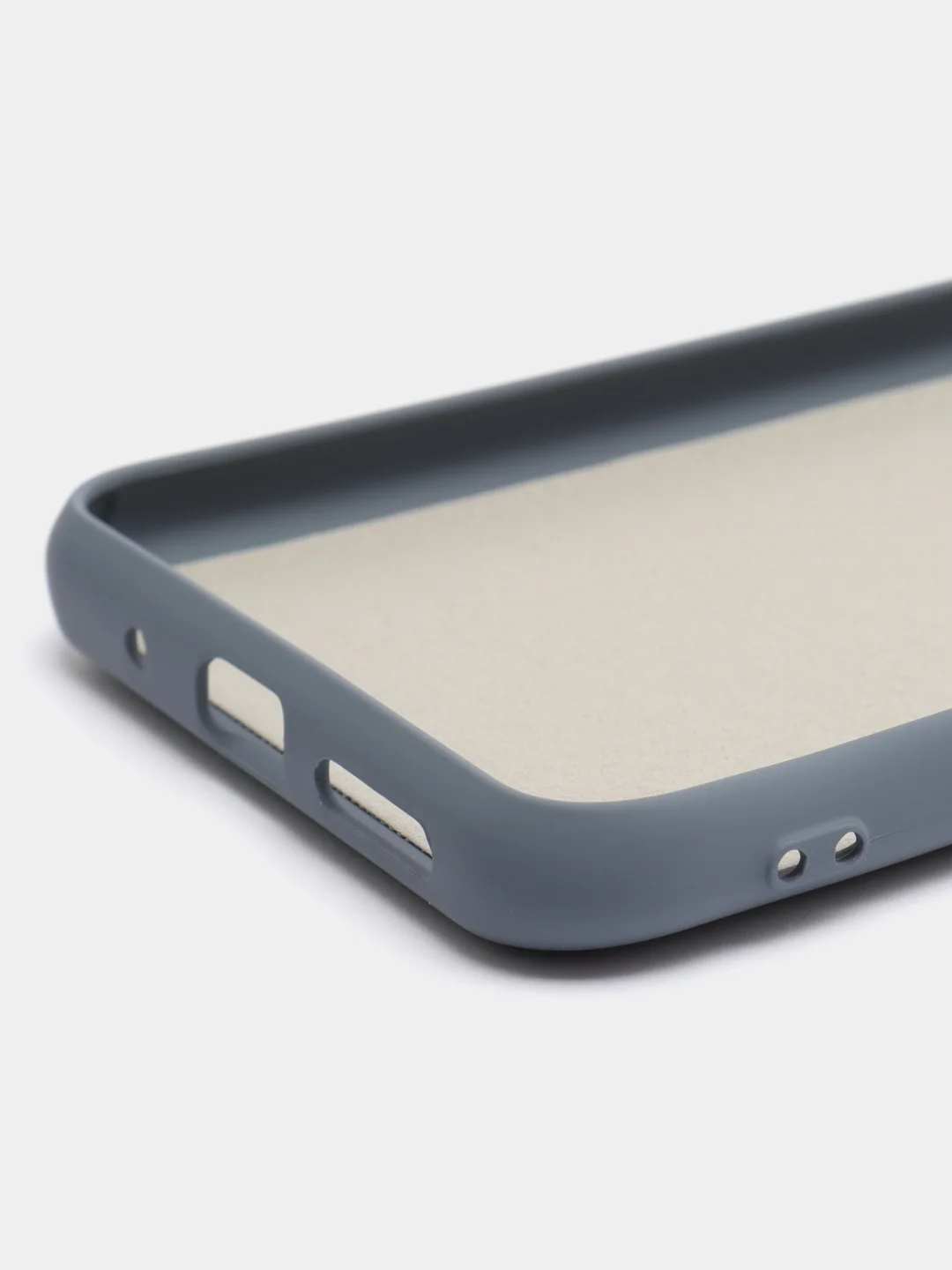Темно-синий силиконовый чехол на Xiaomi Poco C40 ( Сяоми Поко С40 ) прозрачный , защита камеры