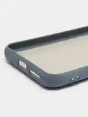 Темно-синий силиконовый чехол на Xiaomi Poco C40 ( Сяоми Поко С40 ) прозрачный , защита камеры