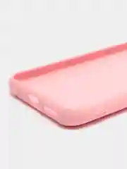 Розовый силиконовый чехол на Xiaomi Poco C40 ( Сяоми Поко С40 ) прозрачный , защита камеры