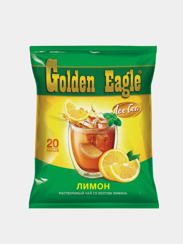 Чайный напиток Golden Eagle, растворимый, со вкусом лимона, 20 штук по 20 г