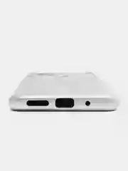 Серебряный силиконовый чехол на Xiaomi Poco C40 ( Сяоми Поко С40 ) прозрачный , защита камеры