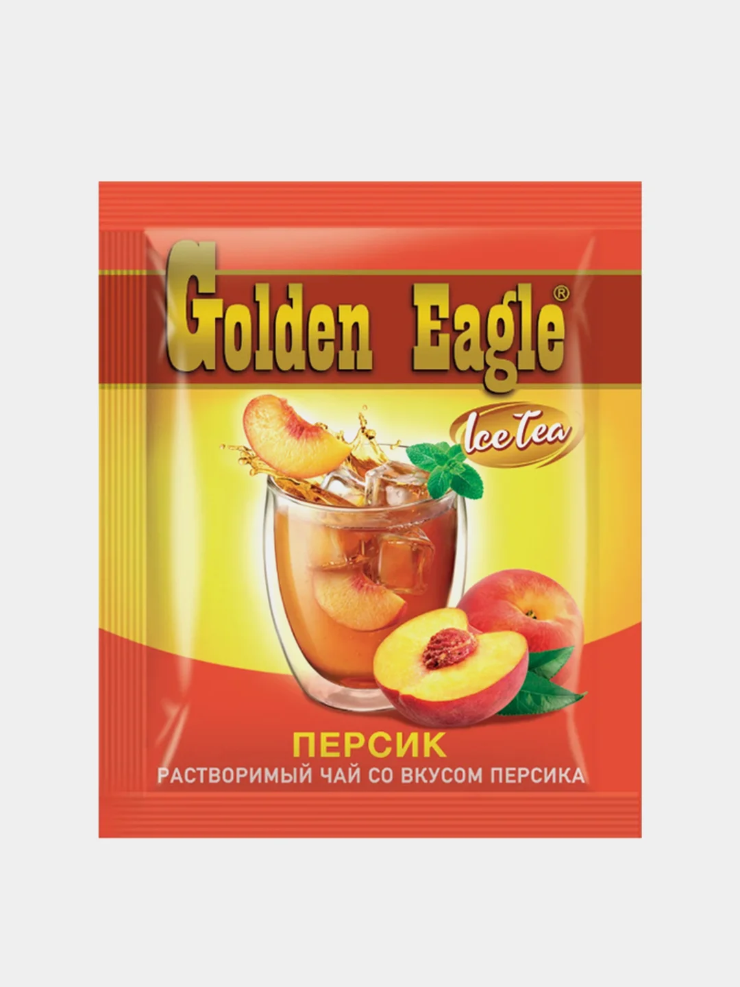 Чайный напиток Golden Eagle, растворимый, со вкусом персика, 20 штук по 20 г