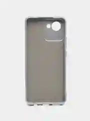 Серебряный силиконовый чехол для Realme C30, C30S, 50i PRIME (Реалми С30 С30С 50 ай Прайм) прозрачный
