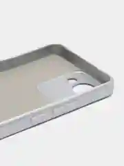 Серебряный силиконовый чехол для Realme C30, C30S, 50i PRIME (Реалми С30 С30С 50 ай Прайм) прозрачный