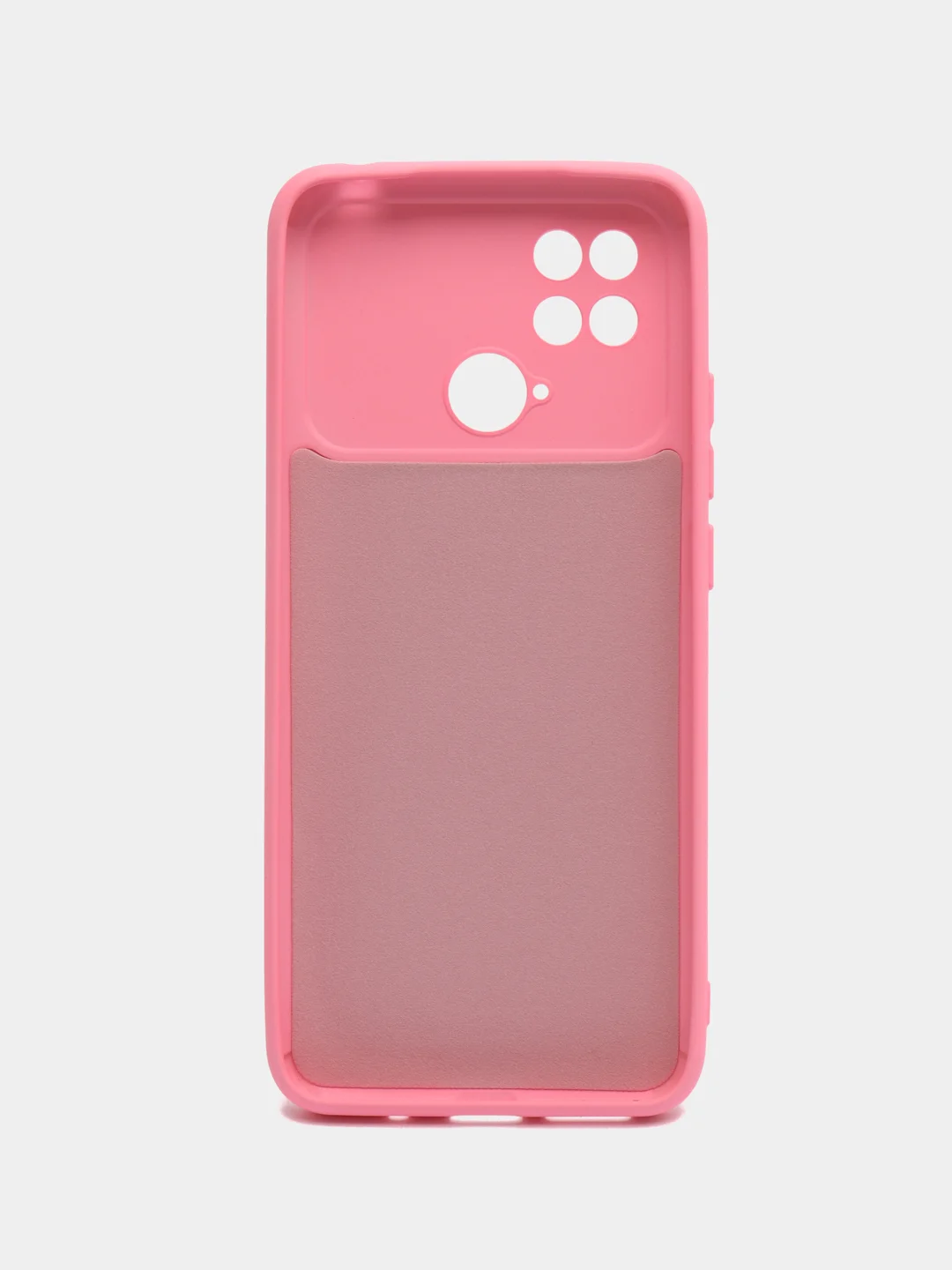 Коралловый силиконовый чехол на Xiaomi Poco C40 ( Сяоми Поко С40 ) прозрачный , защита камеры