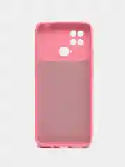 Коралловый силиконовый чехол на Xiaomi Poco C40 ( Сяоми Поко С40 ) прозрачный , защита камеры