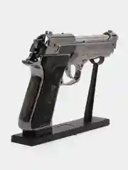Хром пистолет зажигалка металлический, с чехлом, автоген турбо