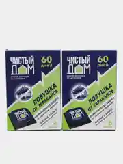 Ловушка от тараканов "Чистый дом", 6 дисков, 2 упаковки