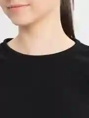 Черный свитшот женский, укороченный