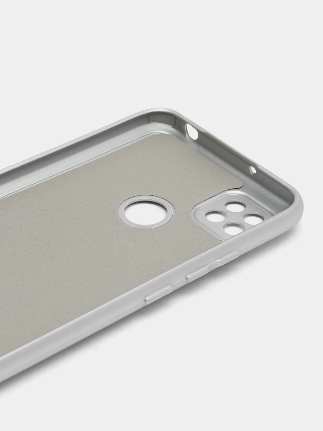 Серебряный чехол Xiaomi Redmi 9C, Redmi 9C NFC, Redmi 10A (Редми 9С 9С НФС 10А)прозрачный силиконовый