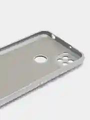 Серебряный чехол Xiaomi Redmi 9C, Redmi 9C NFC, Redmi 10A (Редми 9С 9С НФС 10А)прозрачный силиконовый