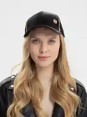 Черный кепка, бейсболка женская, головной убор