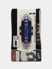 Синий фонарь велосипедный перезаряжаемый от USB