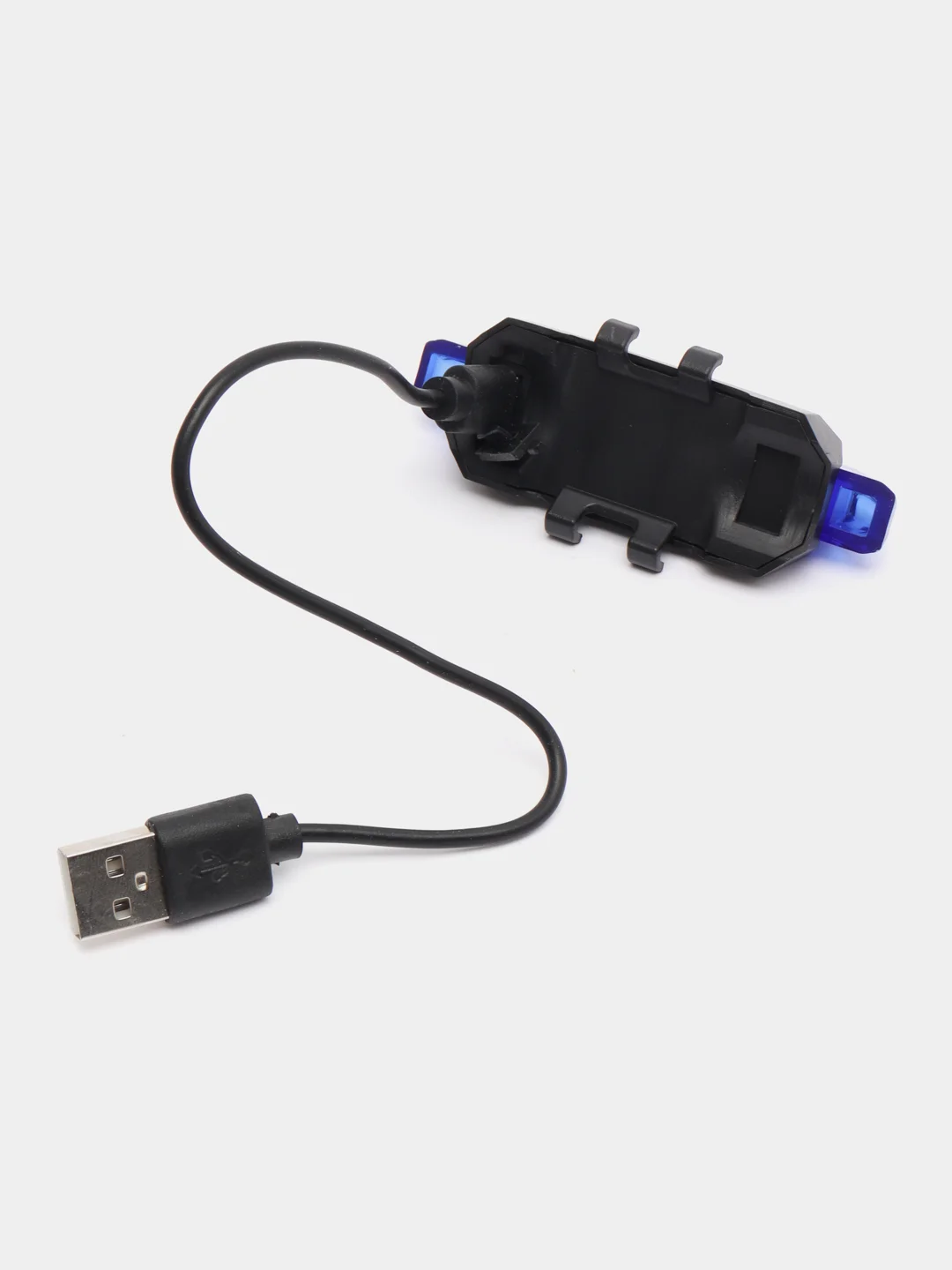 Синий фонарь велосипедный перезаряжаемый от USB