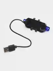Синий фонарь велосипедный перезаряжаемый от USB
