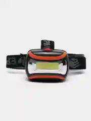 Черный фонарь налобный, светодиодный COB LED 0,65 Вт, на батарейках 3xAAA, мощностью 65 Лм