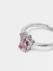 Серебряный кольцо женское, регулируемое