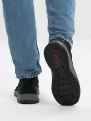 Черный туфли мужские Rieker, из натуральной кожи