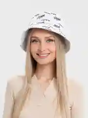 Белый панама мужская женская с принтом