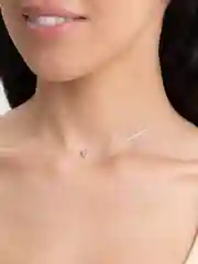 Белый подвеска на леске Слеза Ангела с камнем
