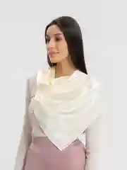 Молочный платок атласный