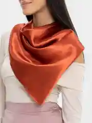 Красный платок атласный